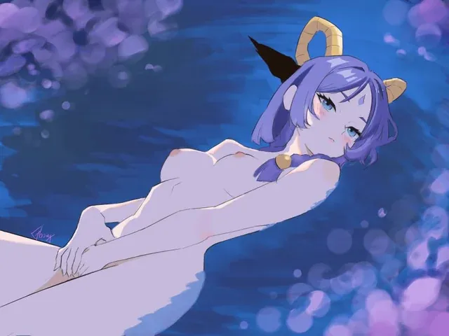 Yunara laying down(GloomyKitty)