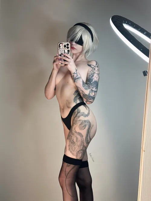 Feeling elegant in nothing but black stockings Feeling elegant in nothing but black stockings