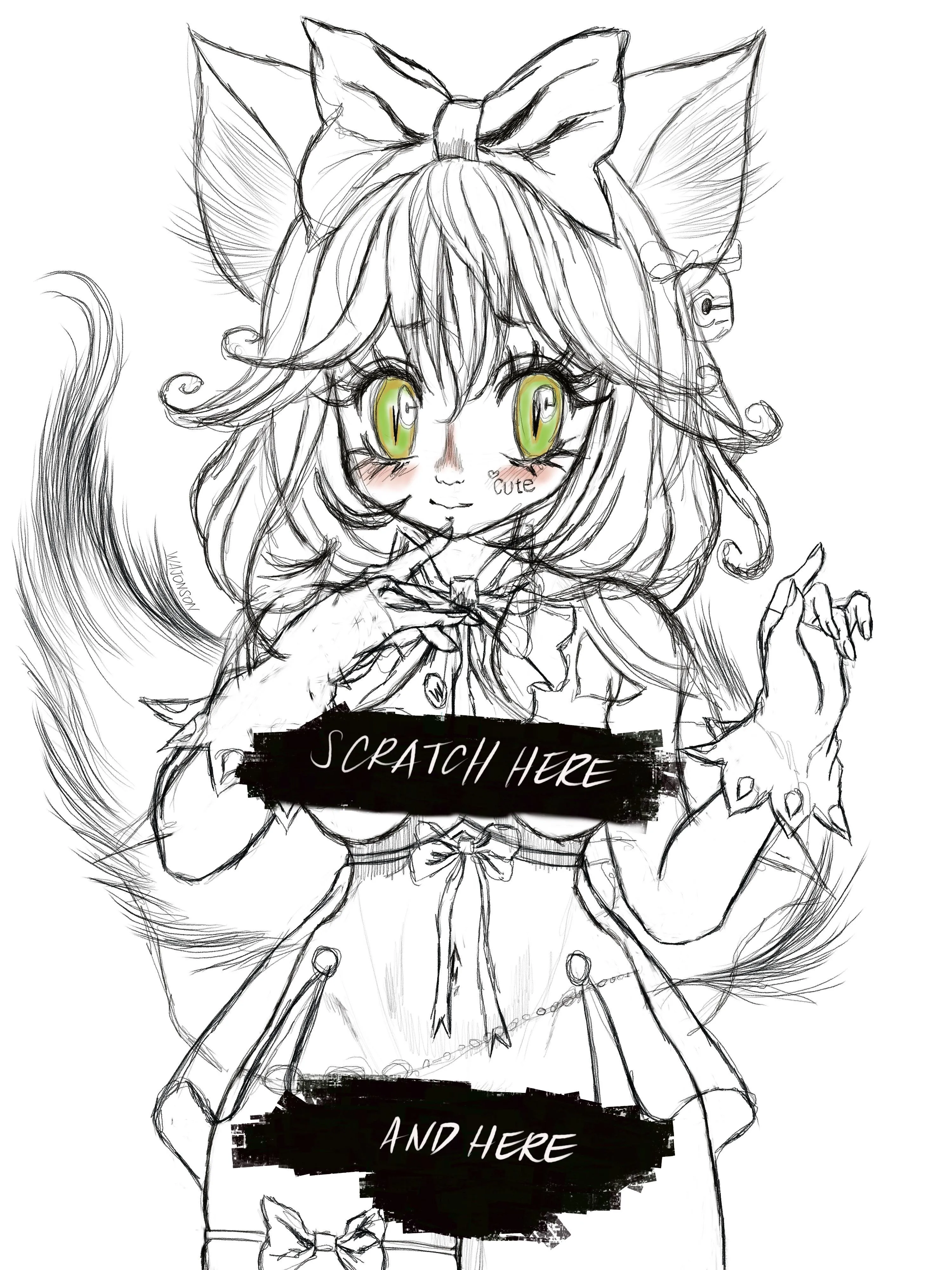 Neko Girl by Wajonson