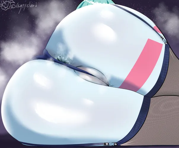 Rebecca presenting her new stockings (Vampycloud)