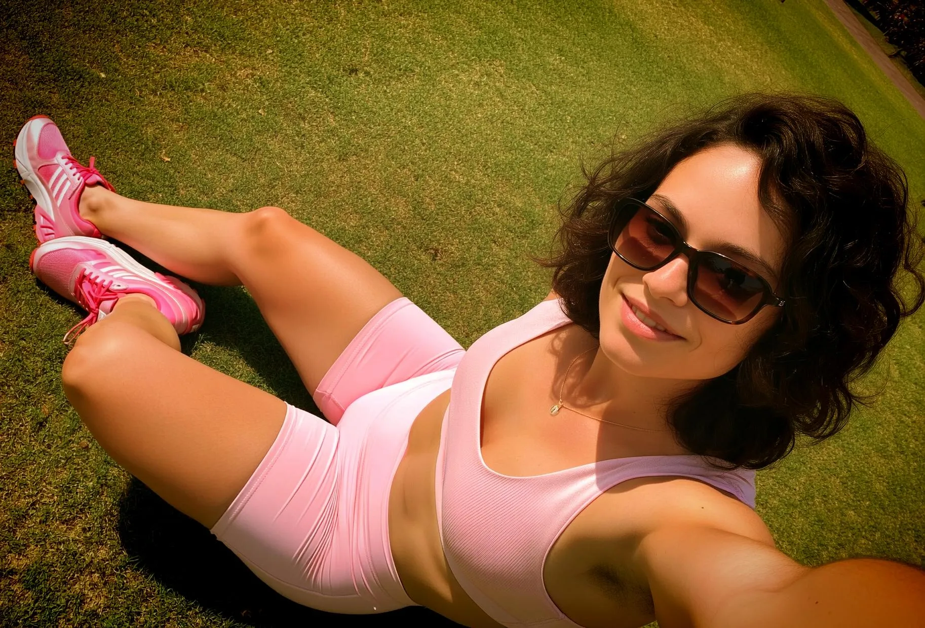 Tuck and exercises at the park on a amazing Sunday 🌞