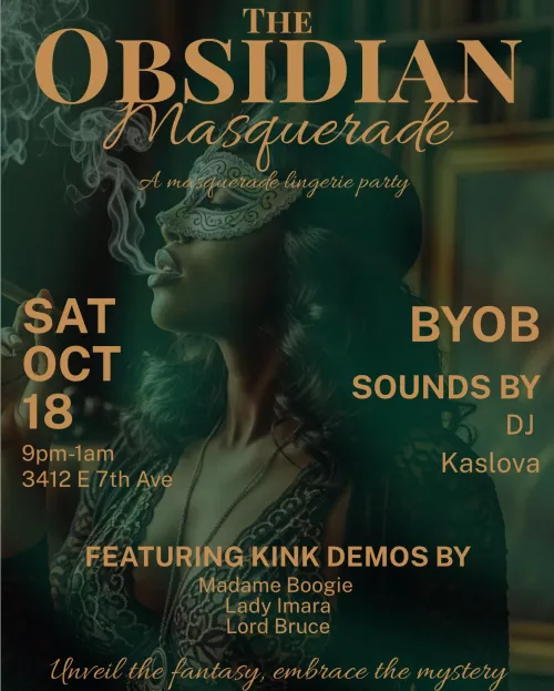 Masquerade party tonight [discussion]