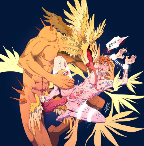 Monstrous Seraphim on humanoid Seraphim action [MM]