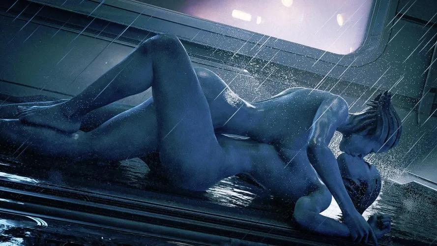 Morinth and Samara in the shower [Mass Effect] (SNGentleman)