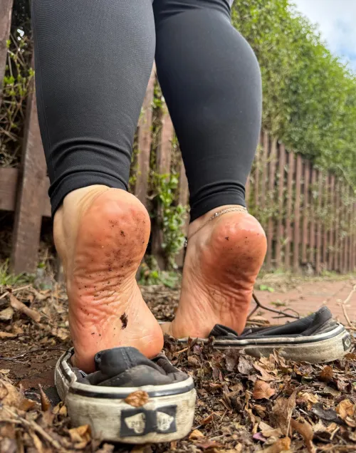 My dirty garden feet