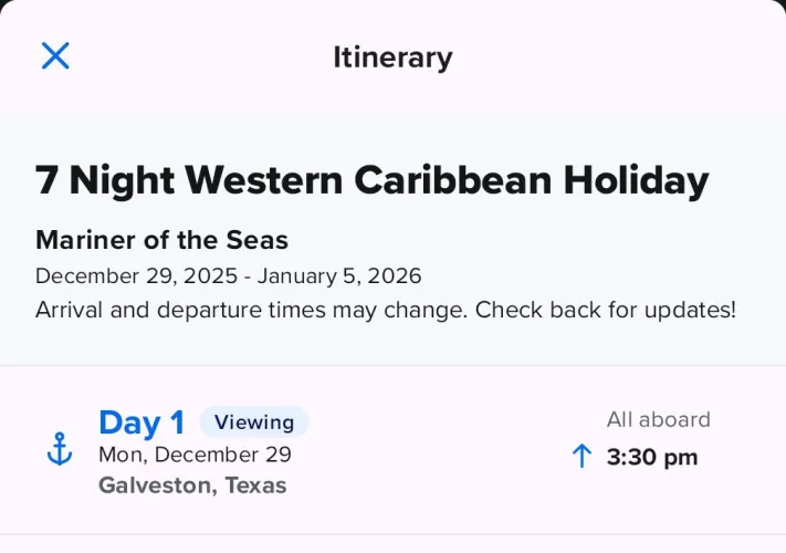 [M4F] Mariner OTS 12/29-1/5