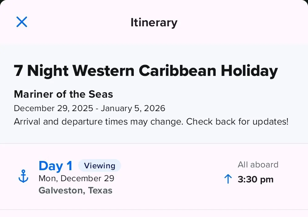[M4F] Mariner OTS 12/29-1/5
