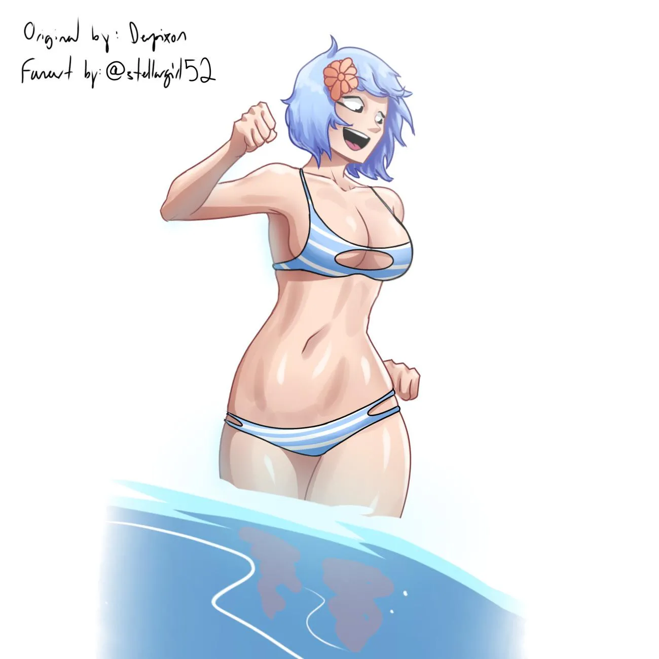 Redraw of a Derpixon piece, by me :>