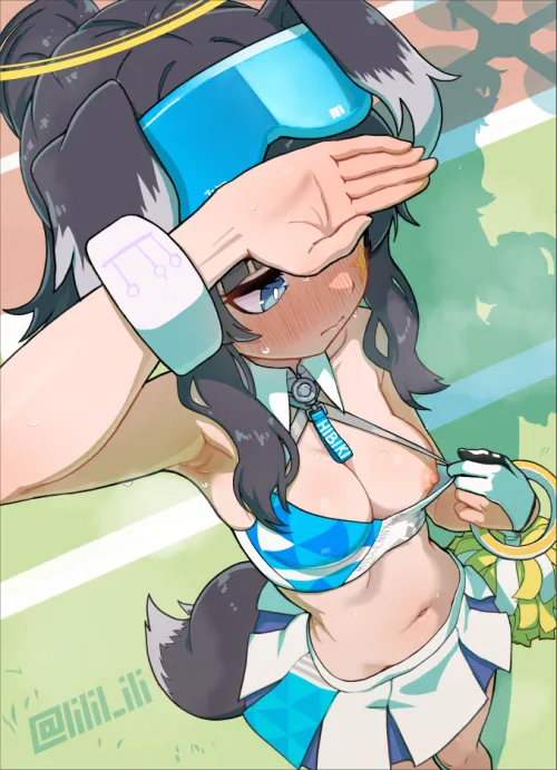 Shy nipple peek (special cat)