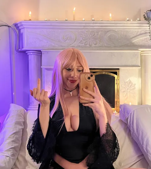 The face of a Goddess who takes advantage of you and your lack of dignity.