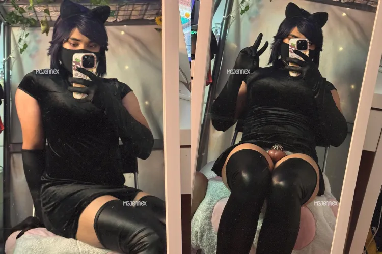 Wearing my favorite dress and cage to date night