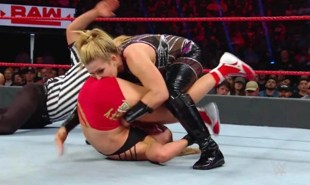 Nattie inhaling Ronda