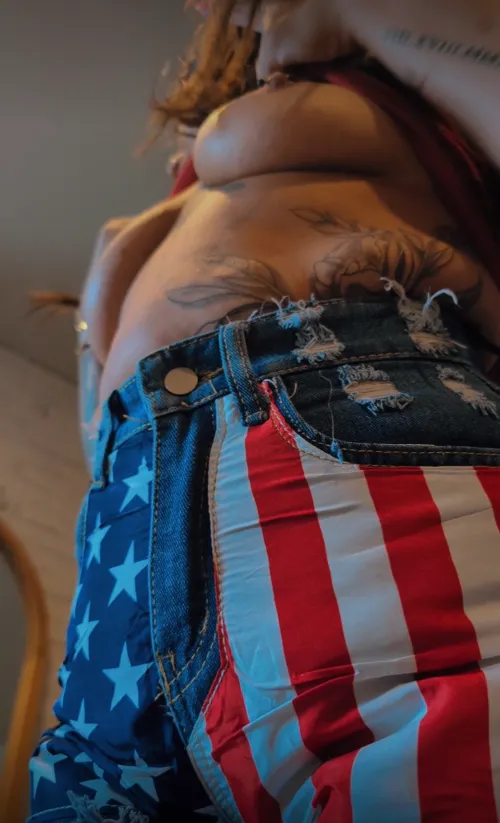 God bless jean shorts