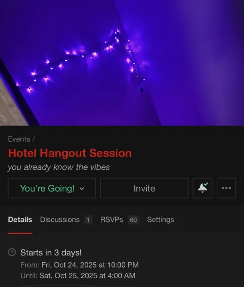 Hotel Aftie Friday 10/24 E Hartford