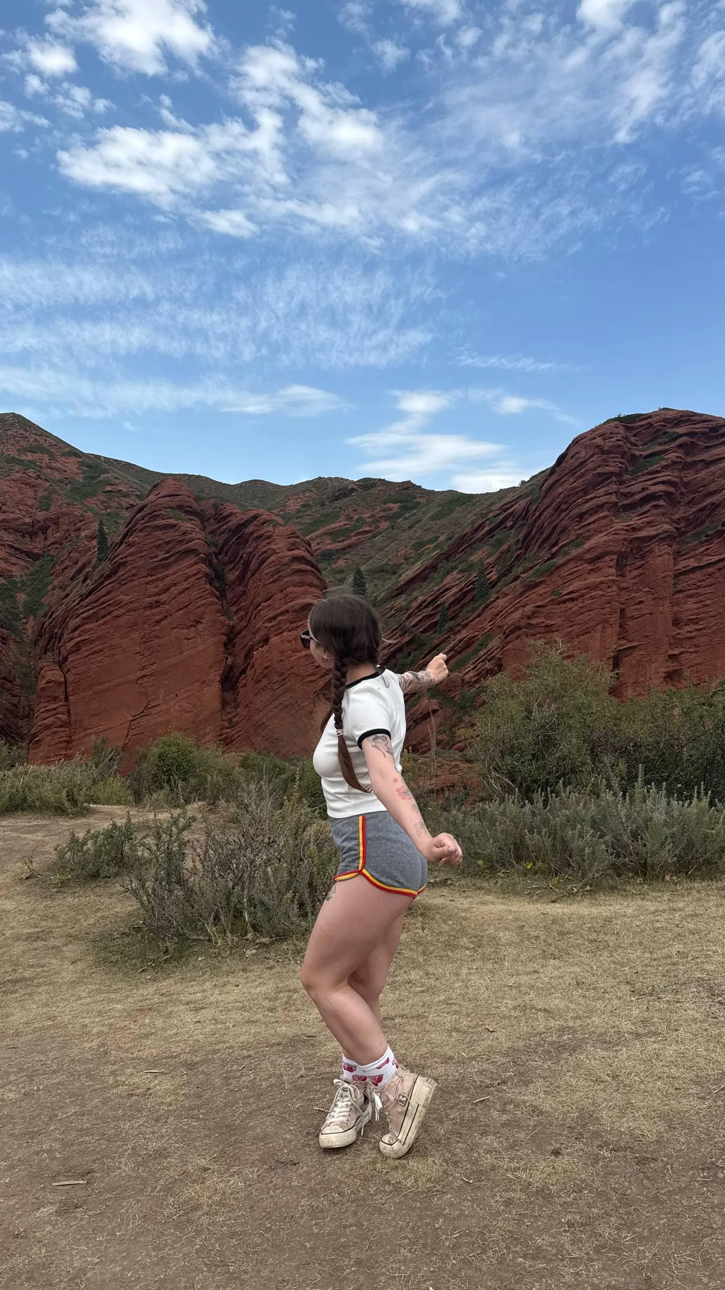 I decided to go for a walk in my shorts