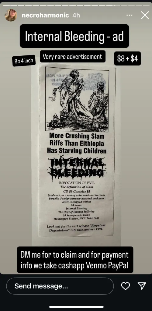 “Internal Bleeding” ad…yikes
