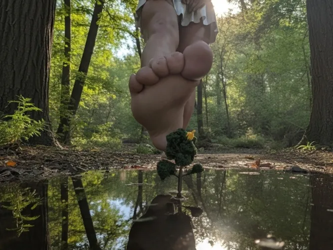 Is that a tiny hiding in the tree? Worship your queen!