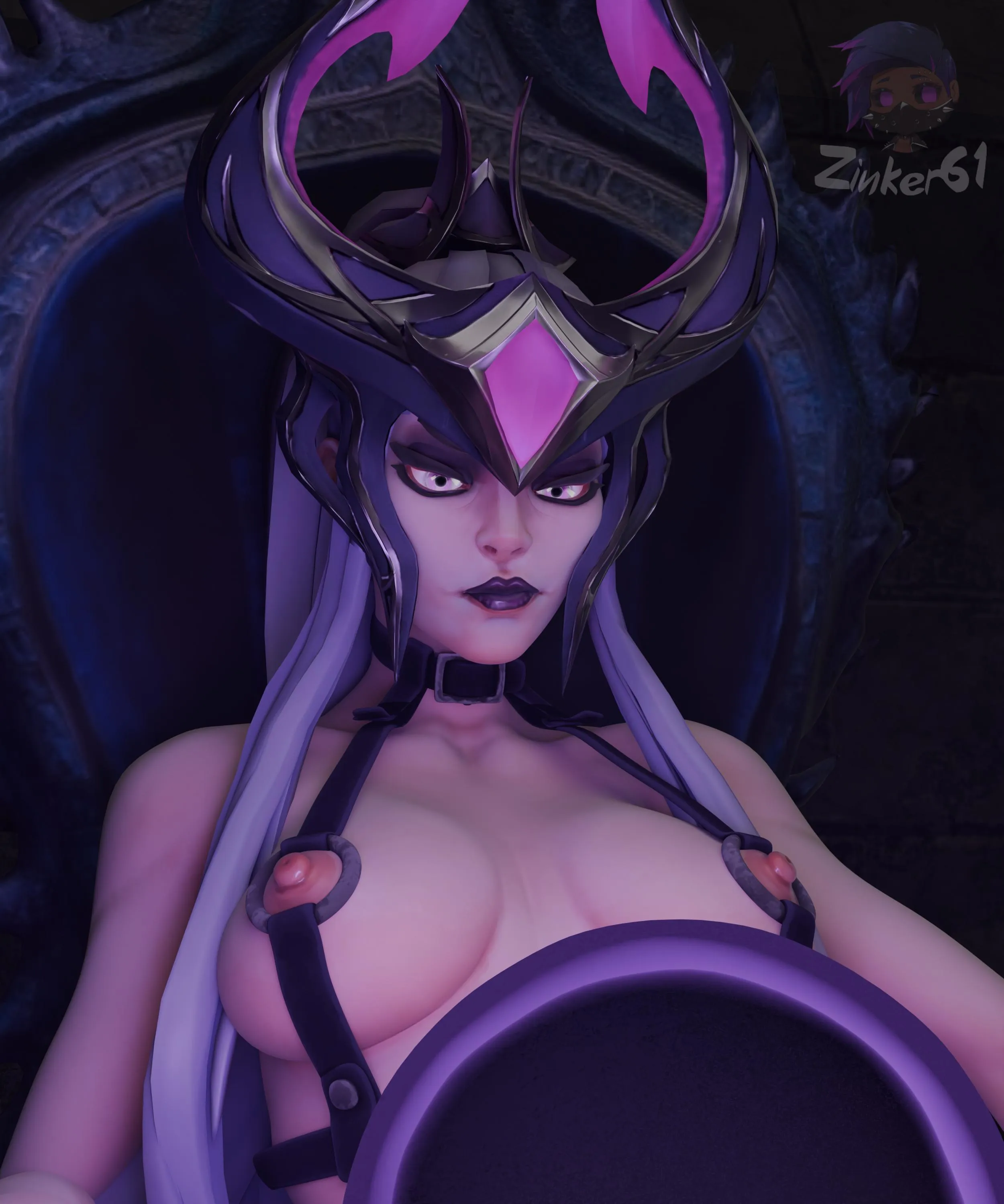 Syndra pondering her orb (OC Zinker61)