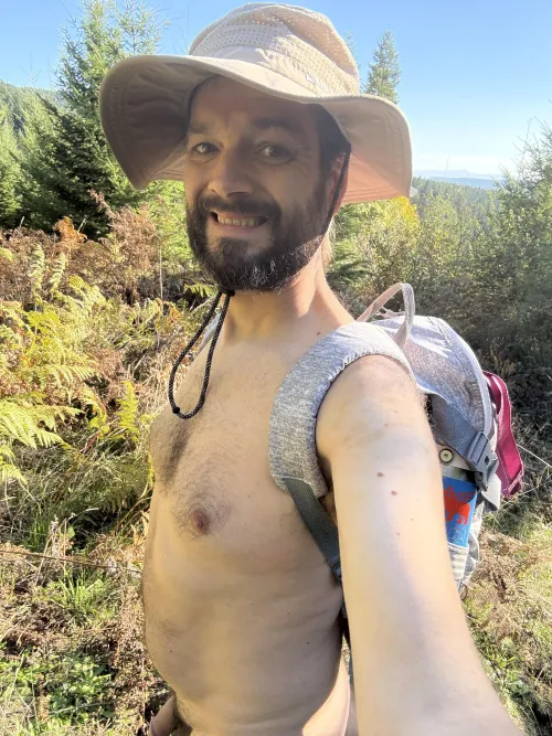 Yesterday was Possibly Last Nude Hike of the Year