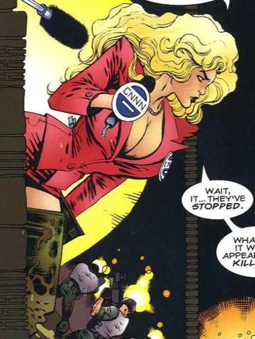 Busty anchor woman [Incredible hulk #431]