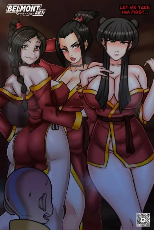 Azula, Ty Lee, Mai & Aang (Avatar the last airbender) [belmont]