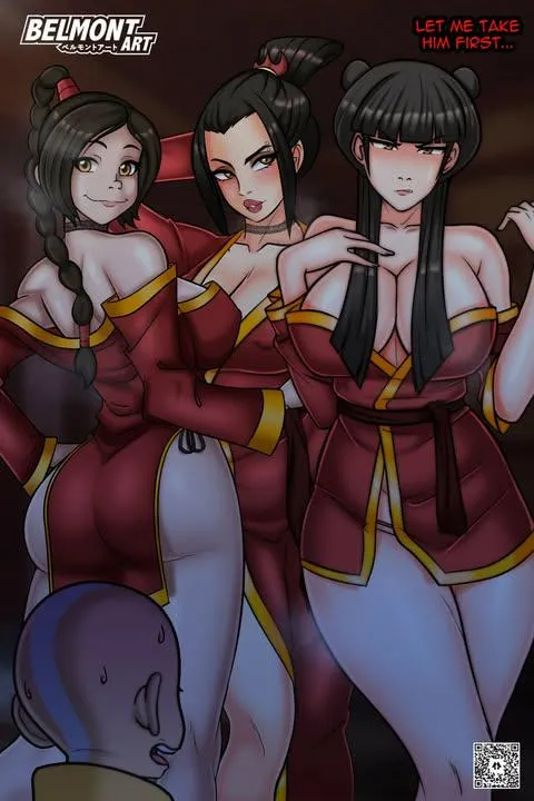 Azula, Ty Lee, Mai & Aang (Avatar the last airbender) [belmont]