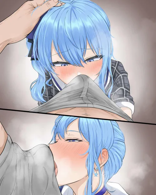 Suisei enjoying the bulge (wartr18)