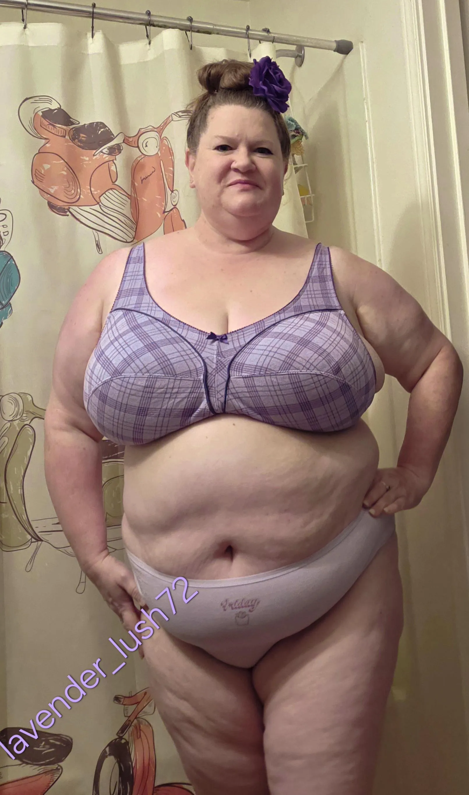 Cute plaid bra 💜 [F53]