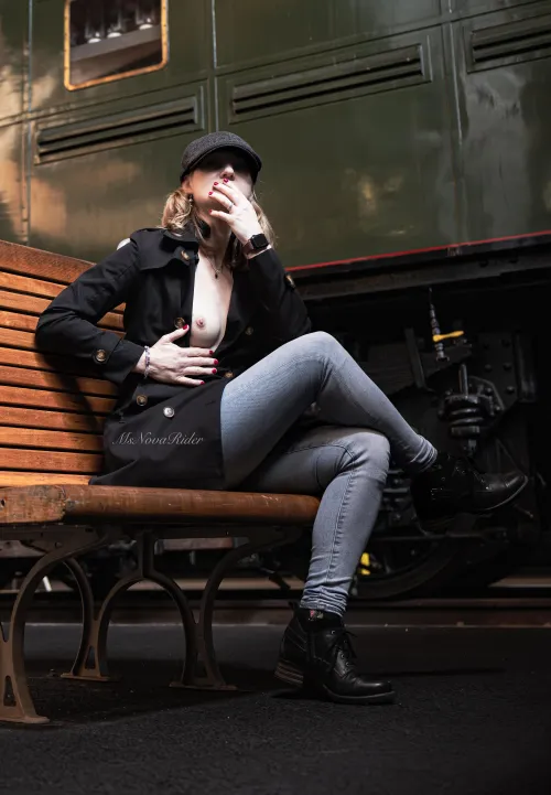 Getting goosebumps waiting for the train