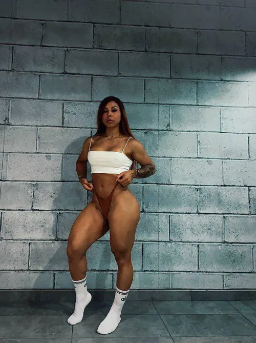 Little sexy pose at the gym