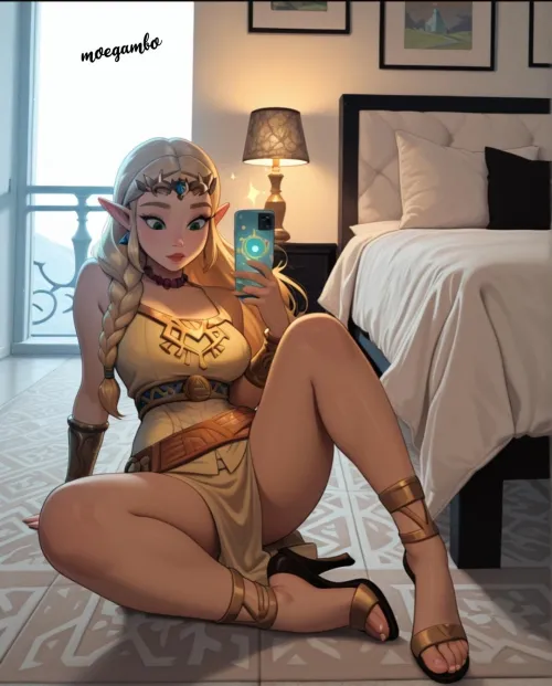 Zelda installing Snapchat