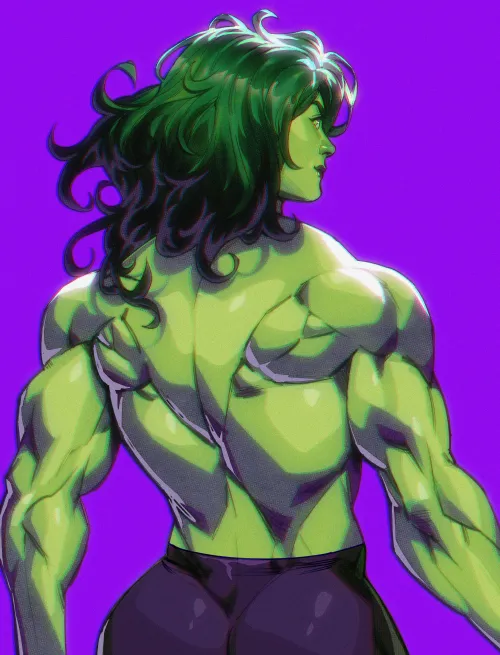 she-hulk back shot [@AZ_Ciam]