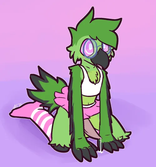 CleoTheBirb He's hypnotized, like all good birbs should be. (Ultilix)