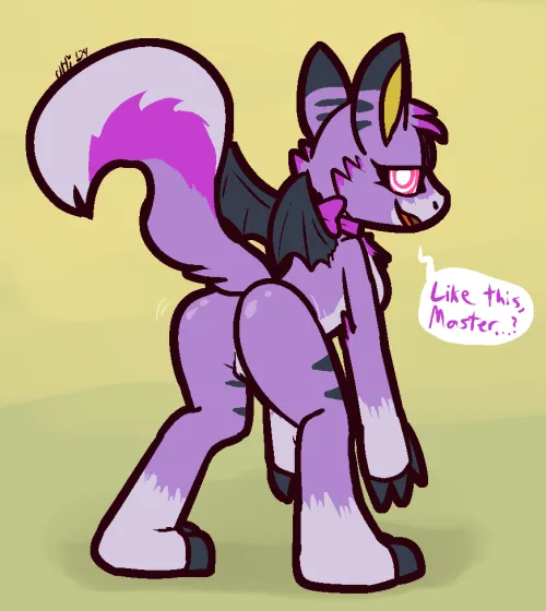 October Monthly Reward for @betterantlers of their Digimon girl, hypnotized and obedient. (Ultilix )