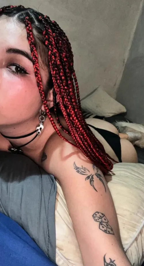 Cute tattoo and nice booty