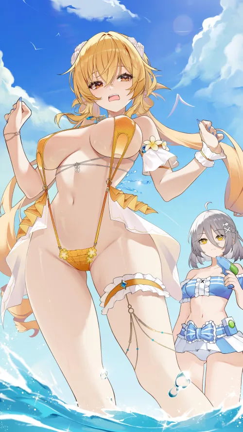 Friends hanging out at the beach