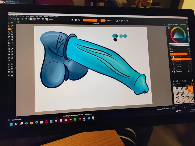 New tablet, had to draw it (Me)