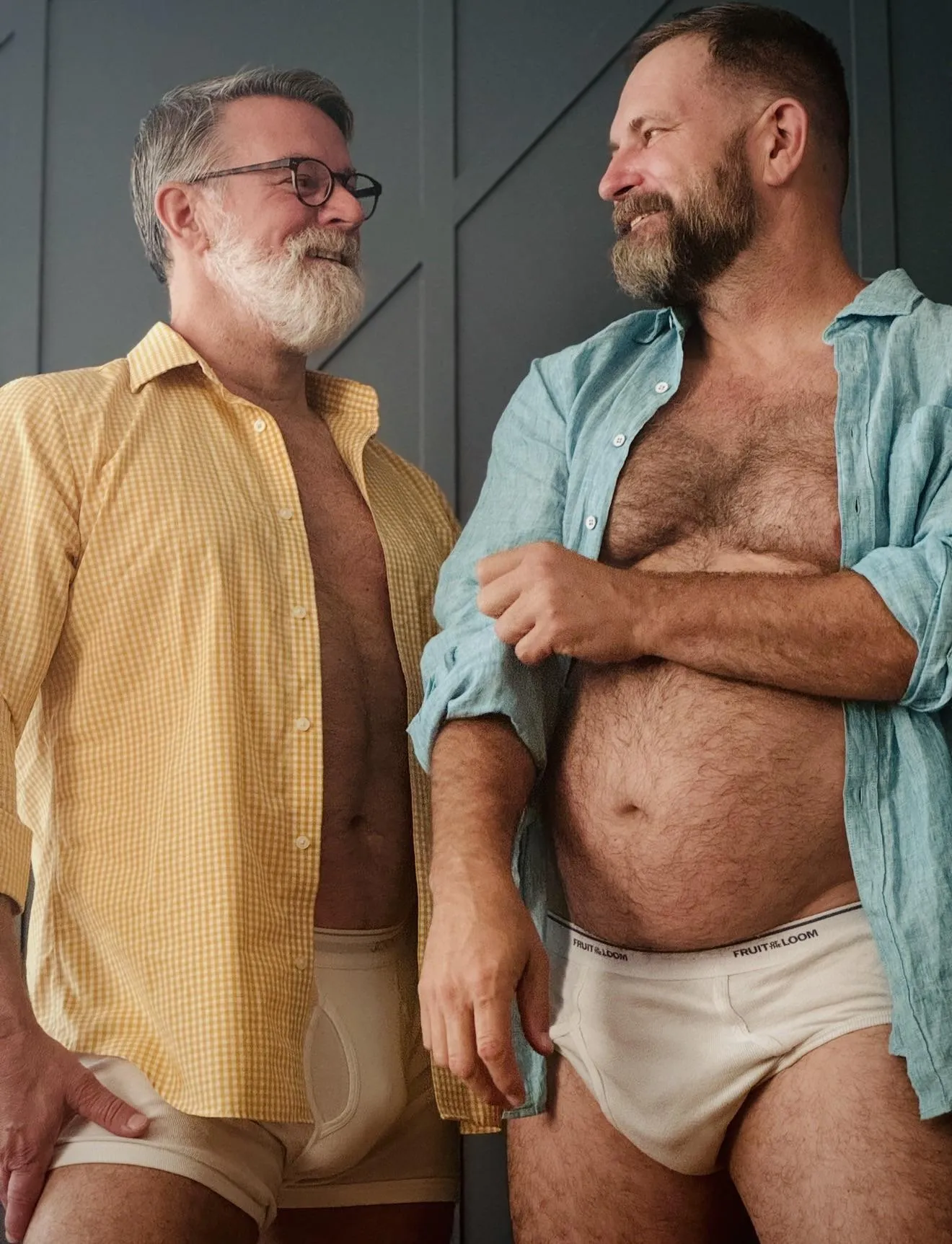 Talking about how much we’d love to have a boy between us. (54)(59)