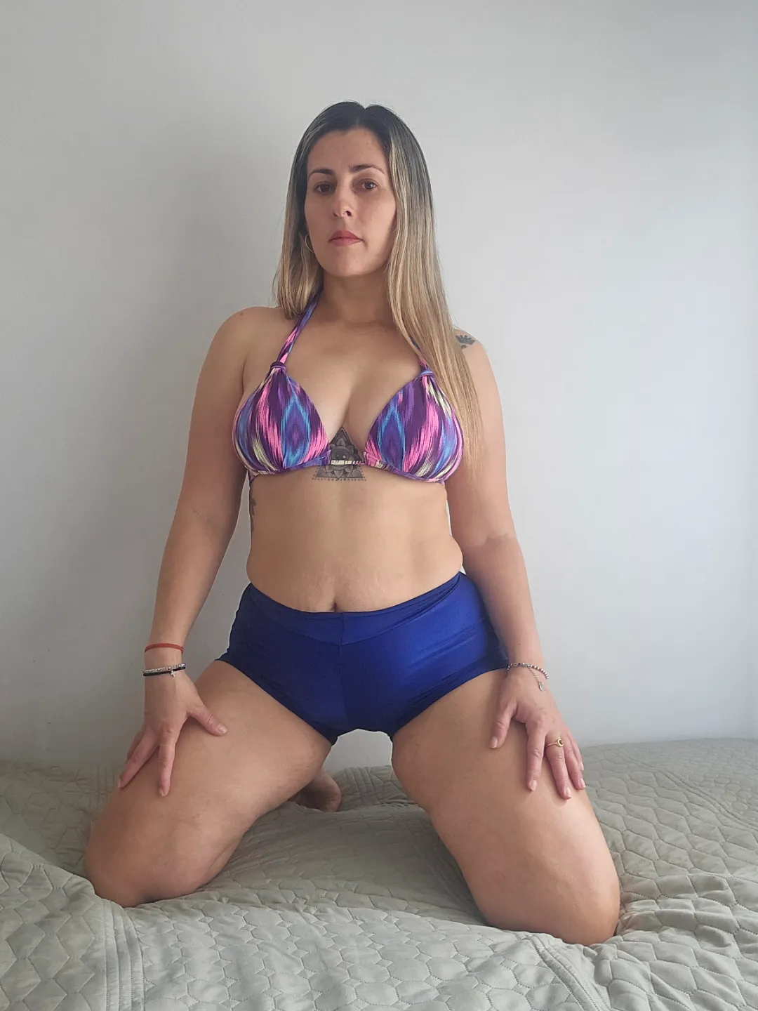 Blue looks good on me. And do you like it?