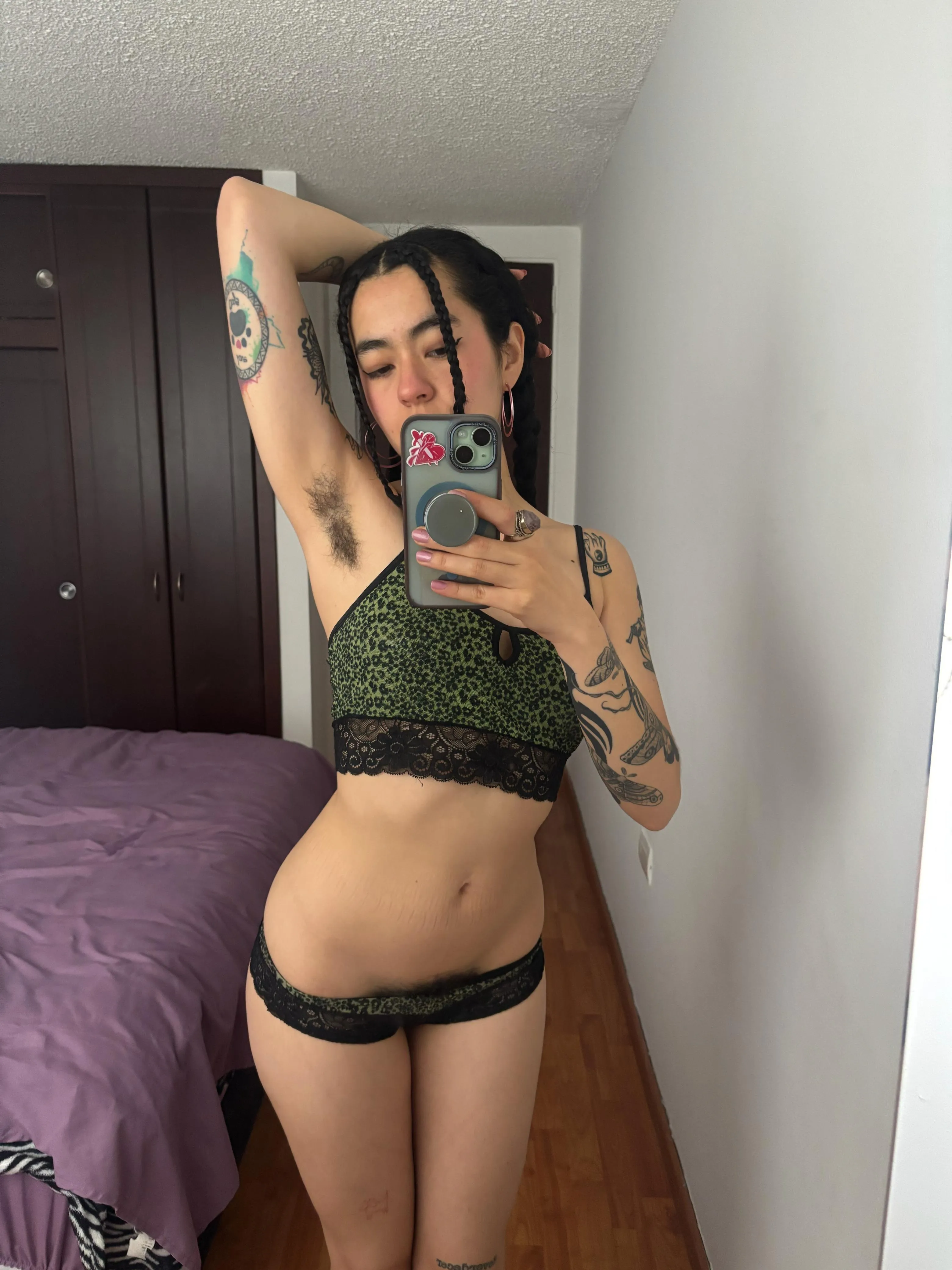 Just a petite hairy girl