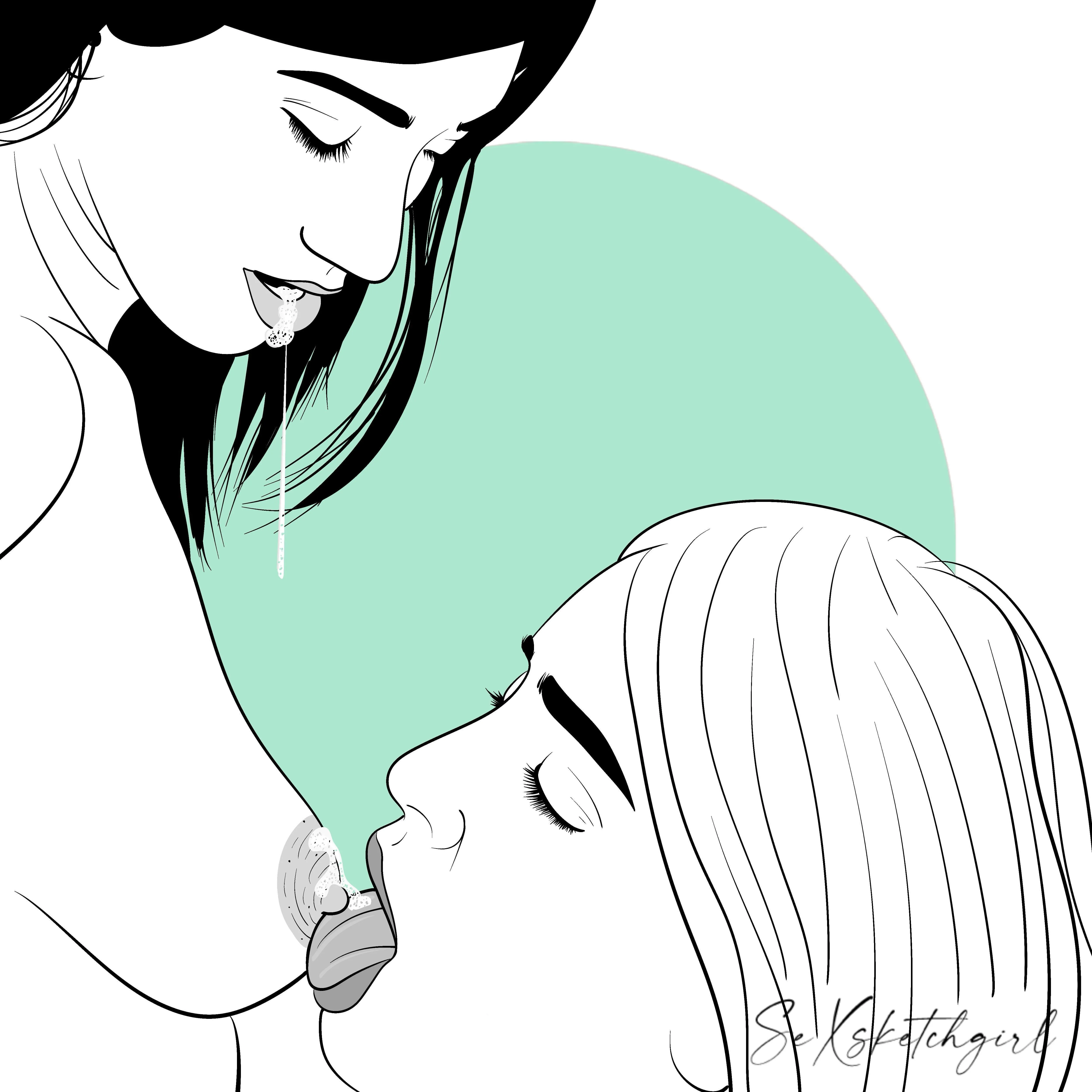 Lick spit (by Sexsketchgirl)