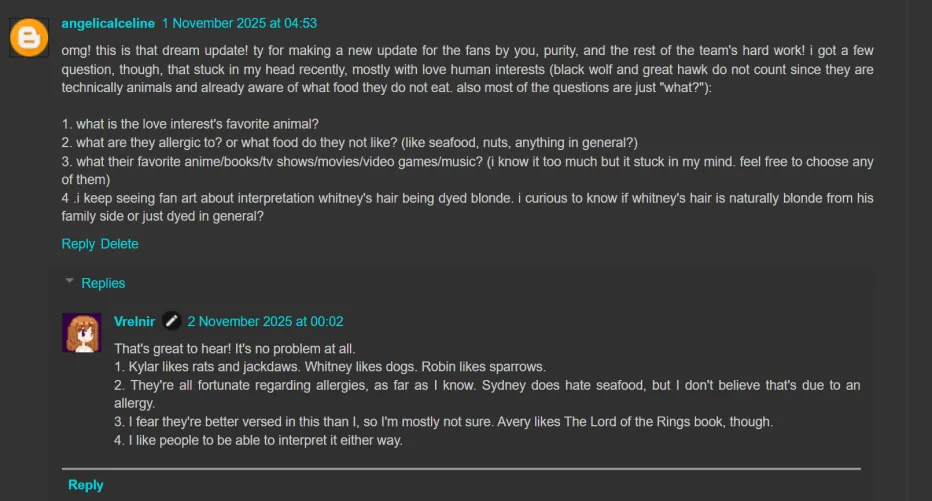 My first QNA from Vrel!