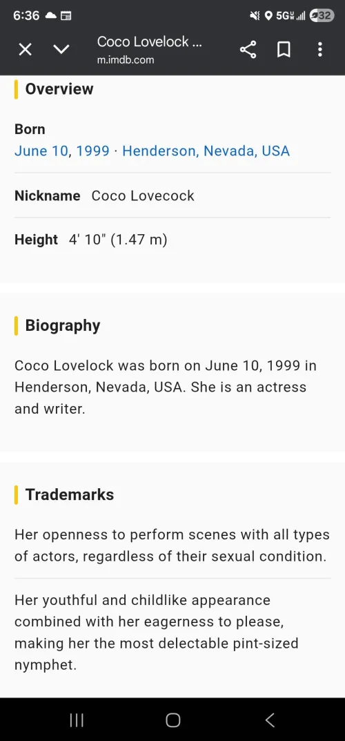 Some information I think we all know.