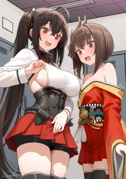 The two Taihous swap outfits (Welt)