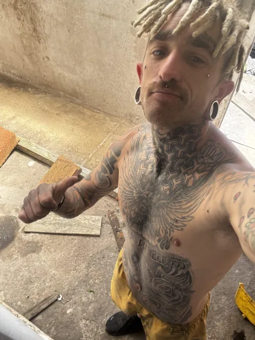 Working with my erect nipples!