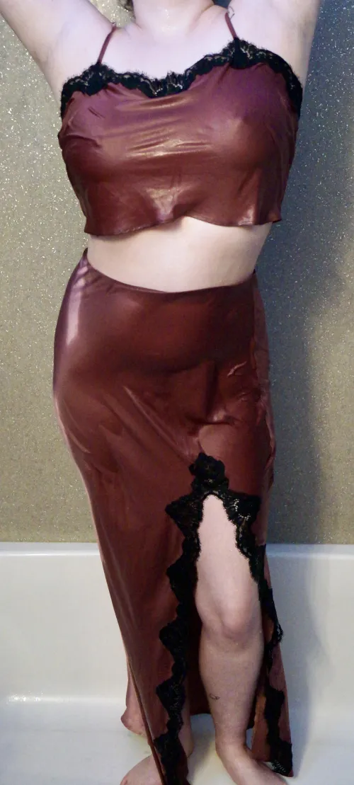 Satin feels so good when its wet