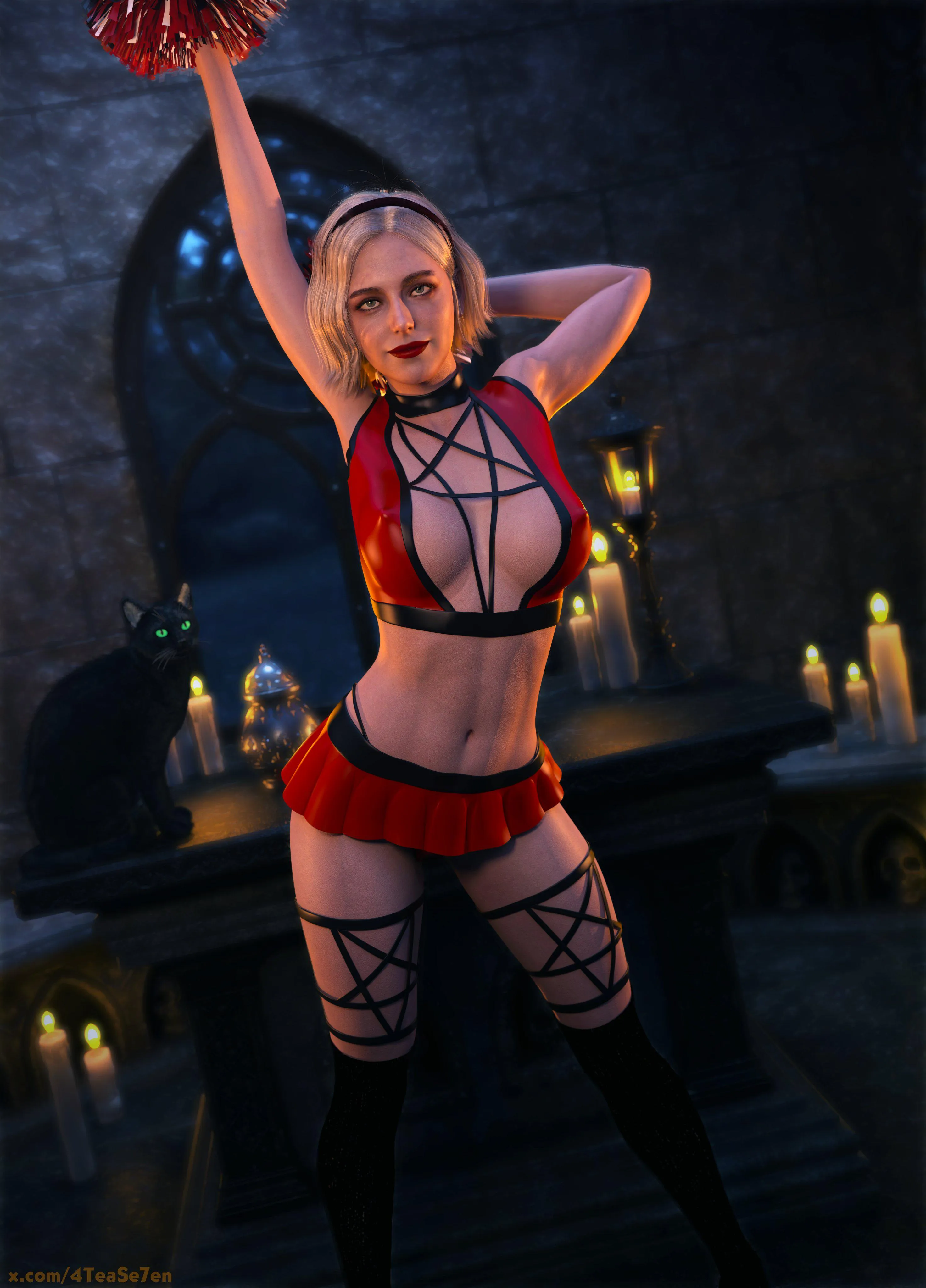Ashley's Sabrina Spellman cosplay (4TeaSe7en)