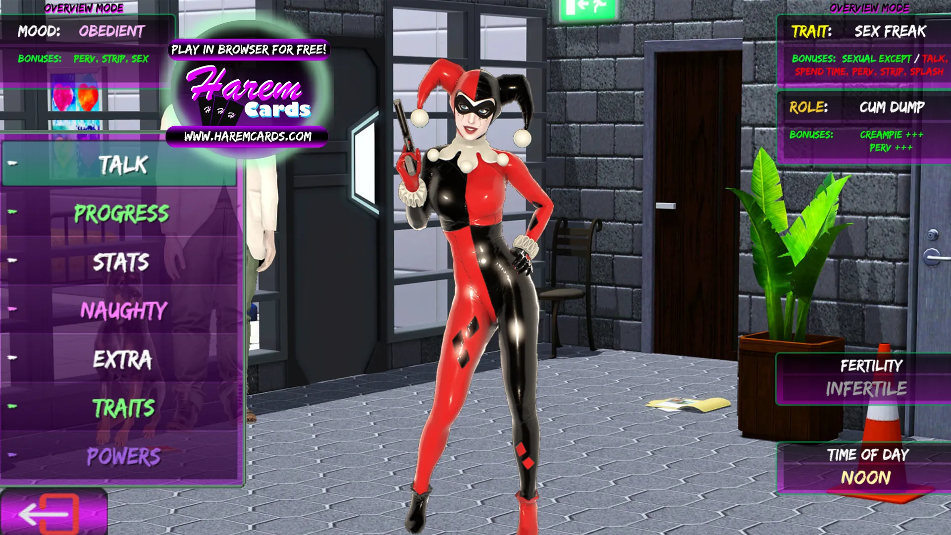 Games that let you do whatever you want to the girl (and impregnate her) are my favorite! [HaremCards] (Pink Palm Production)