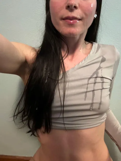 Got a bit in my hair, too