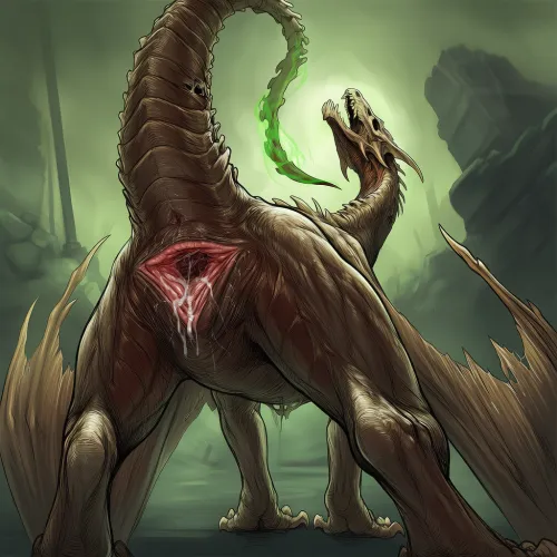 Happy Halloween! Are You Man Enough for Zombie Dragussy?[F](HoboZombie){NovelAI}